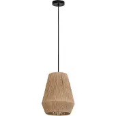 Eglo Alderney Hanglamp - E27 - Ø 30 cm - Zwart/Bruin