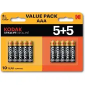 Kodak XTRALIFE Alkaline AAA Battery 10 (5+5 pack)