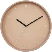 Nextime - Wandklok 30cm-Stil-Roze-Aluminium-Berlin