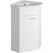 A&n&a aqualine Zoja - Wastafelkast 74x41x41 cm, hoek, 1 deuren L/R, wit 50345