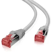 Helos Patchkabel S/FTP Cat 6 grau 1,0 m