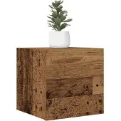 vidaXL Tv-wandmeubelen 2 st 30,5x30x30 cm oud houtkleurig
