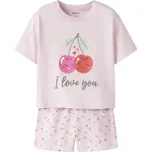 Name it Set 'NMFVilinse' grijs / pink / rosa / rood