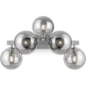 Maytoni Wandlamp Dallas, dimbaar, chroom / zilver, Woon-/ Eetkamer, metaal, Modern, wandlamp