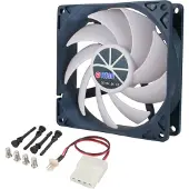 Titan Kukri-series ventilator (case fan) voor in de PC met Z-Axis lager en PWM-functie - 92 x 92 x 25 mm