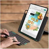 Logitech Slim Folio voor iPad 10e generatie, Bluetooth toetsenbordhoes