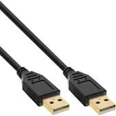 InLine - Câble USB - USB (M) pour USB (M) - 2 m - noir