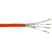 InLine 70050I installatiekabel Cat.7a, S/FTP (PiMF), 4x2x0,58 AWG23, 1200MHz, halogenvrij, oranje, 50 meter