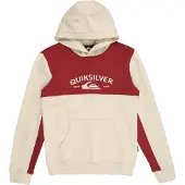 Quiksilver Sweatshirt 'KNOWLEDGE AREA' crème / oranje / rood