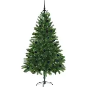 vidaXL Kerstboom met 300 LED met standaard Groen 180 cm PE