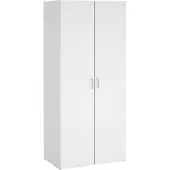 Ebuy24 Spell kledingkast 2 deuren wit.