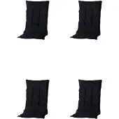 Madison Kussen hoog 50x123 Basic zwart (4 stuks)