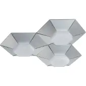 Wofi LED plafondlamp Bente, 3-lamps dimbaar 40 x 40,5cm