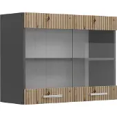 Vicco R-Line Glazen keukenkast – 80 cm Artisanaal eiken