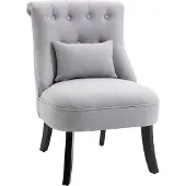 HOMCOM HOMdotCOM Fauteuil grijs