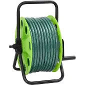 vidaXL Slanghaspel met slangkoppelset 0,5" 20 m vrijstaand PVC groen