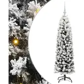 vidaXL Kunstkerstboom Groen 150 cm PVC en Staal en Kunststof