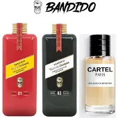 Bandido 2x Hair Shampoo Fiber Restructure 250 ml & Cartel Parfumes EDP 50ml
