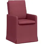 vidaXL Eetstoelen 2 st Stof Wijnrood 57 x 67 x 98 cm