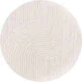 Tapis.fr Binnen- en buitenkleed Cotara crème 200 cm rond