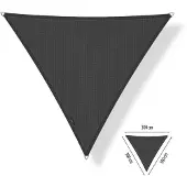 Shadow Comfort driehoek 3x3x3m Carbon Black