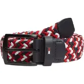 Tommy Hilfiger Riem 'DENTON 3.5' navy / rood / wit
