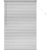 vidaXL Venetiaanse jaloezie zilver 175 x 120 cm 25 mm Aluminium