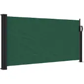 vidaXL Windscherm uittrekbaar 100x500 cm donkergroen