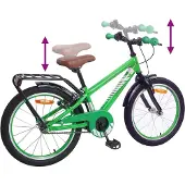 vidaXL Kinderfiets 18 Inch voor 5-7 jaar oud Groen