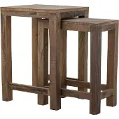 Bloomingville Galen bijzettafel bruin set van 2 stuks