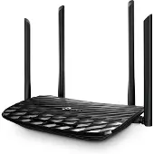 TP-LINK AC1200 draadloze router Gigabit Ethernet Dual-band (2.4 GHz / 5 GHz) Zwart