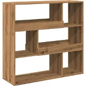 vidaXL Kamerscherm 100x33x94,5 cm bewerkt hout artisanaal eikenkleur
