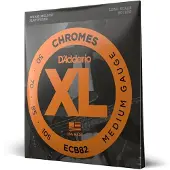 Daddario ECB82 Chromes Bass Guitar Strings Medium 50-105 Long Scale