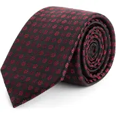 Gents - Stropdas - Stropdas heren - Zijde - Zwart-Rood