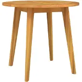 Syfax Tuintafel Ø85x75 cm massief acaciahout