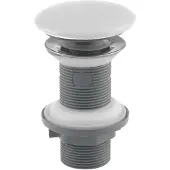 Isvea Wastafelafvoer 5/4", klik-klak, keramische stop, 20-70mm, wit mat