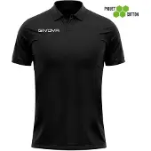 Givova Poloshirt Polo Cotone Piquet Zomer Zwart - S