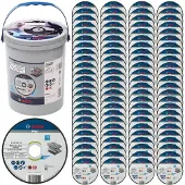 Bosch Pro Stainless Steel &amp; Metal 125 X 1 6 X 22.23 Mm Metaalslijpschijf 100 Eenheden