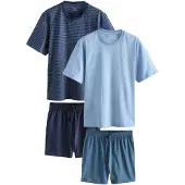 Next Pyjama kort opaal / lichtblauw / donkerblauw