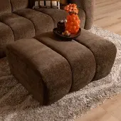 Bronx71 Hocker Luca chenille mocha