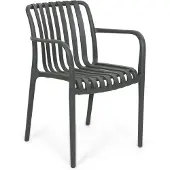 Domani Furniture Domani Alba dining tuinstoel stapelbaar antracite