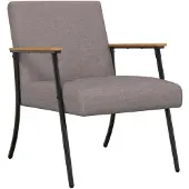 vidaXL Fauteuil Taupe Stof