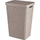 Curver Jute Wasmand met deksel - 58 liter - Taupe
