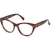 Max mara MM5205 52/16/140 Donker havana Voorzijde acetaat DAMES MM5205