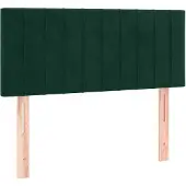 vidaXL Hoofdbord 100x5x78/88 cm fluweel donkergroen