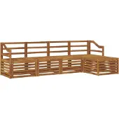 vidaXL Buiten bank set 5 st Naturel