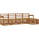 vidaXL Buiten bank set 5 st Naturel
