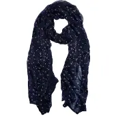Boodz Sjaal Langwerpig met Sterren en Glitters Blauw