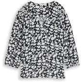 Tom Tailor Blouse donkerblauw / wit