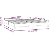 vidaXL Bedframe zonder matras, donkerblauw, 180x220 cm, fluweel